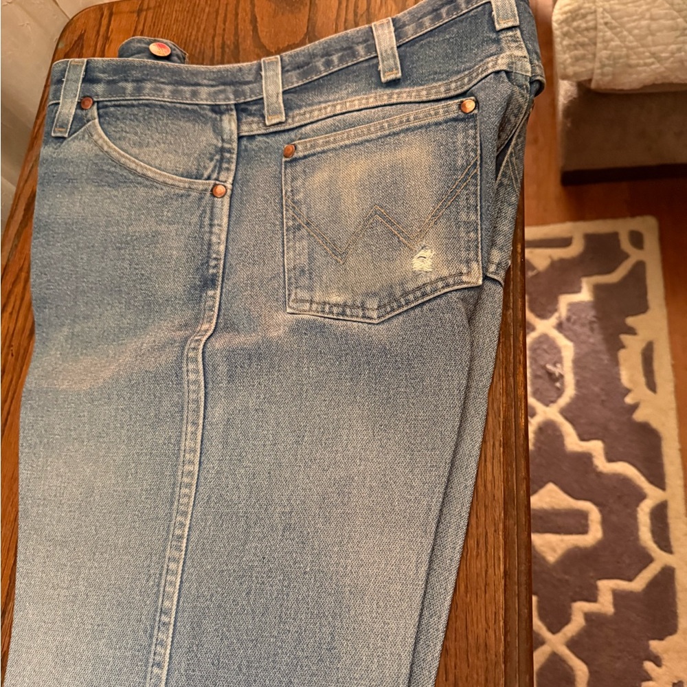 COWBOY Wrangler Jean - Worn in Saddle by Actual Cowboy